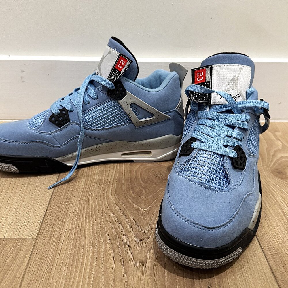 Baby blue Nike Jordan’s, size 9.5 US mens. New